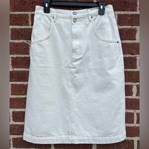Frame Denim Vintage White Knee Length Skirt size 28 New without Tags